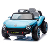 Garvee Kids Electric Vehicle Licensed Volkswagen | 12V Ride-On Toy With Remote Control | LED Lights, MP3, and Bluetooth | For Boys and Girls, Blue