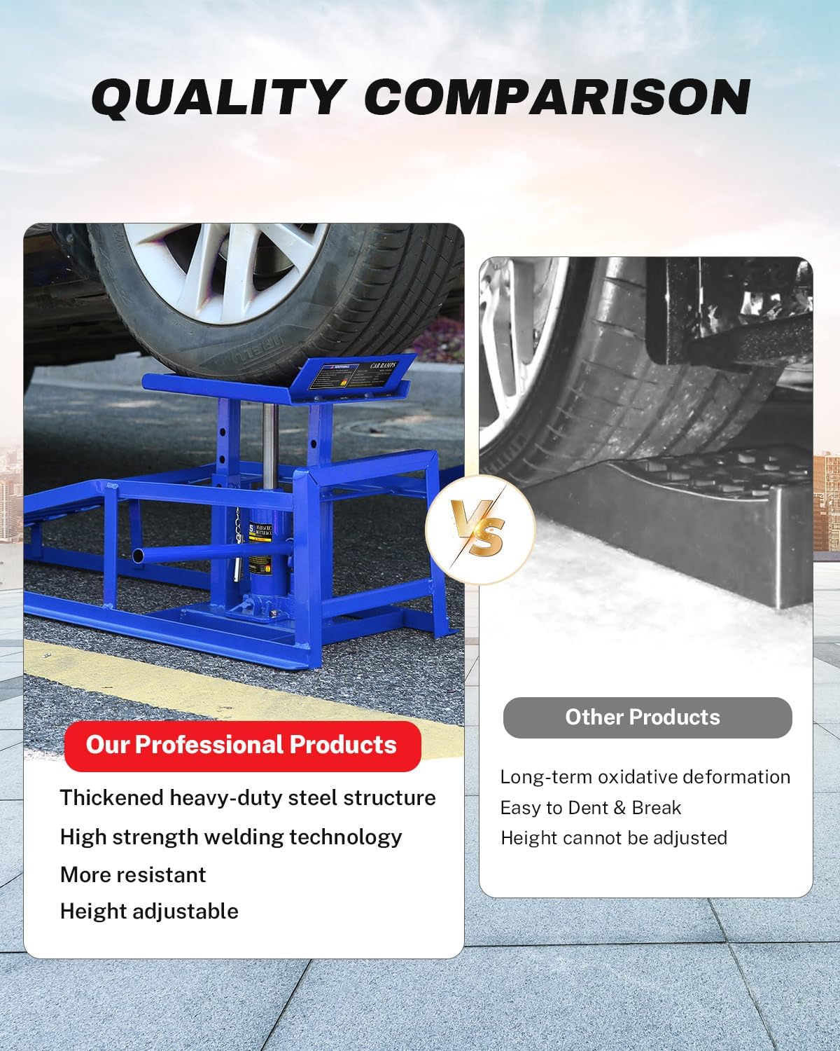 Heavy-duty steel structure with high-strength welding comparison