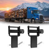 Garvee Trailer Stake Pocket Winch With 4 Cotter Pin Holes For Trailers Flatbeds Trucks 16200 LBS Capacity Black - 2 Pack