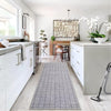 Garvee Area Rug 2x6 Modern Rug Runner Washable Mat Soft Faux Wool Entryway Runners Contemporary Non-Slip Long Rug Runner Indoor Hallway Kitchen Runners for Living Room Bedroom Accent Rug Grey
