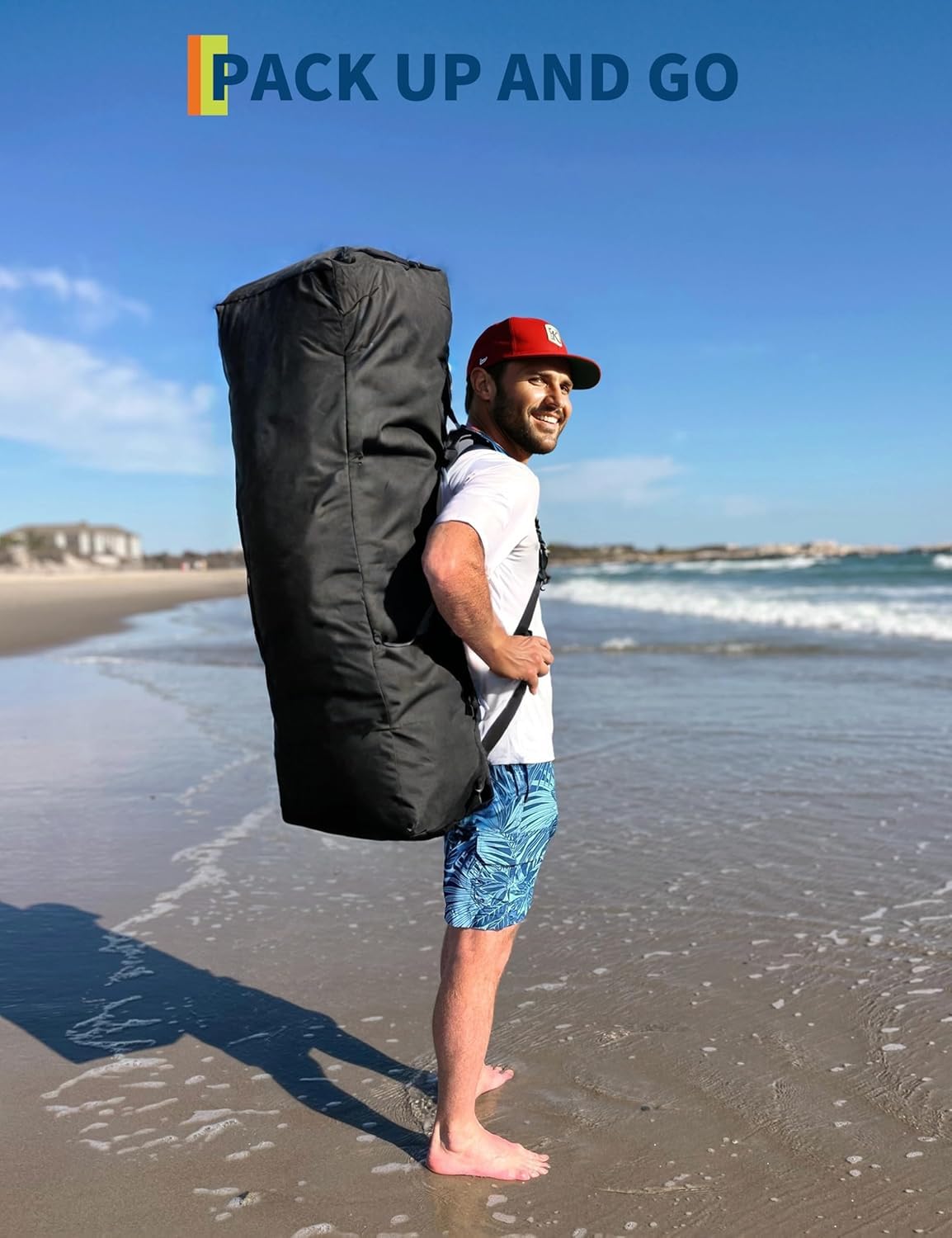 Sac à dos de rangement portable pour planche à pagaie pour un transport facile