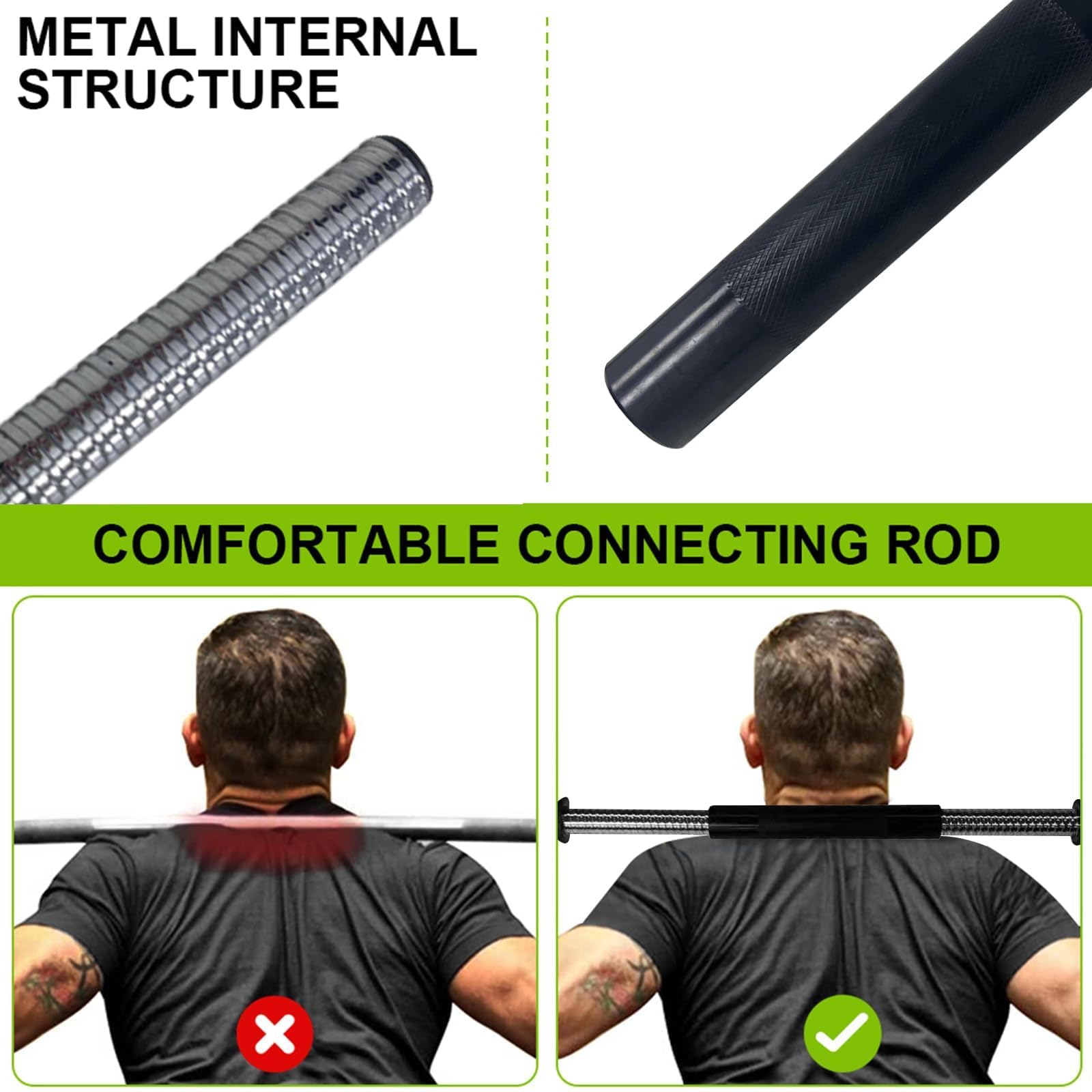 Metal internal structure and connecting rod detail
