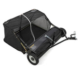 Garvee Tow Behind 48 Inch Lawn Sweeper, Large Capacity Heavy Duty Leaf & Grass Collector with Adjustable Sweeping Height, Dumping Rope Design for Picking Up Debris and Grass - Black-2