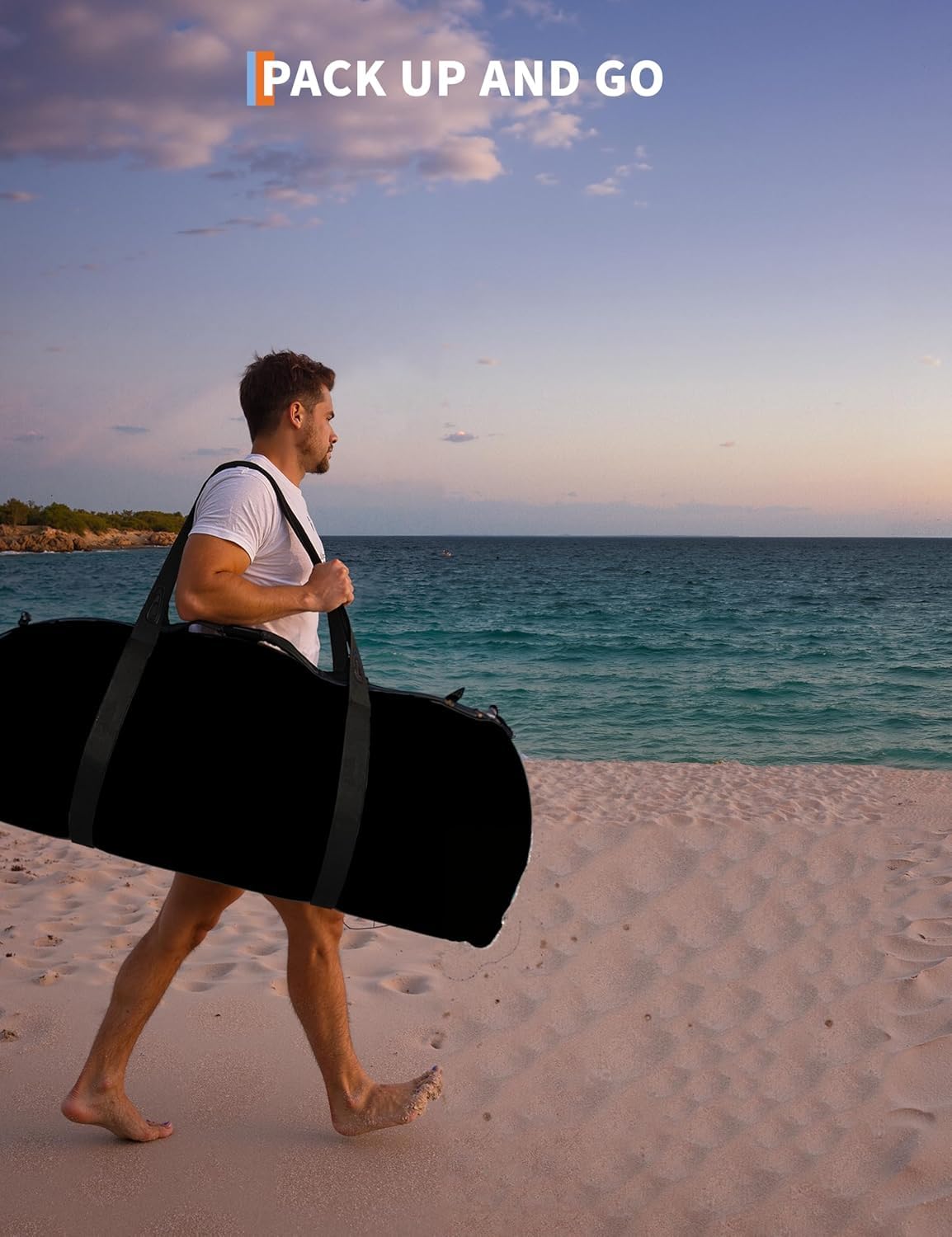 Portable carry bag for inflatable floating dock