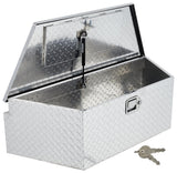 Garvee 39Inch Trailer Tongue Boxes,Heavy Duty Aluminum Trailer Tool Box With Lock and Keys,Diamond Plate Storage Box,Waterproof Trailer Box for Pick Up Truck Bed,RV Trailer,Silver - Silver
