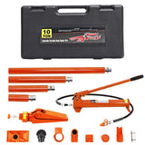 Garvee 10 Ton Porta Power Kit Heavy Duty Hydraulic Ram with Secure Transport Case for Auto Shop Frame Repair Orange - Orange