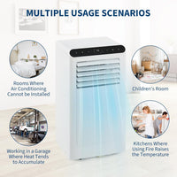 Garvee 10000BTUs Portable Air Conditioner, 3-In-1 Stand UP AC Unit with Heater, Dehumidifier, Fan Modes for Room Up to 450 Sq. Ft, Auto Swing, 24 Timer, White
