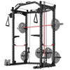 Garvee TackVieww Power Cage With Cable Crossover For Home Gym, 1600LBS Capacity Squat Rack, Multi-Functional Training Attachments, Steel Frame, Black