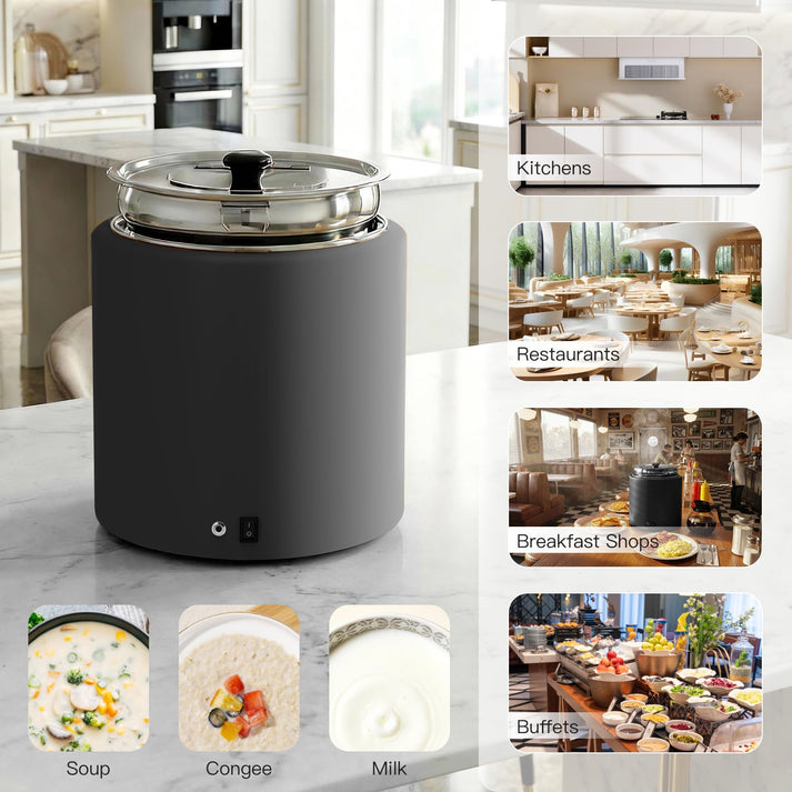 La conception portable convient à de nombreuses occasions avec le chauffe-soupe Garvee