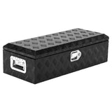 Garvee 39 Inch Truck Bed Tool Box Heavy Duty Aluminum Diamond Plate Waterproof Storage Chest with Lock for Trucks Trailers RVs - Black