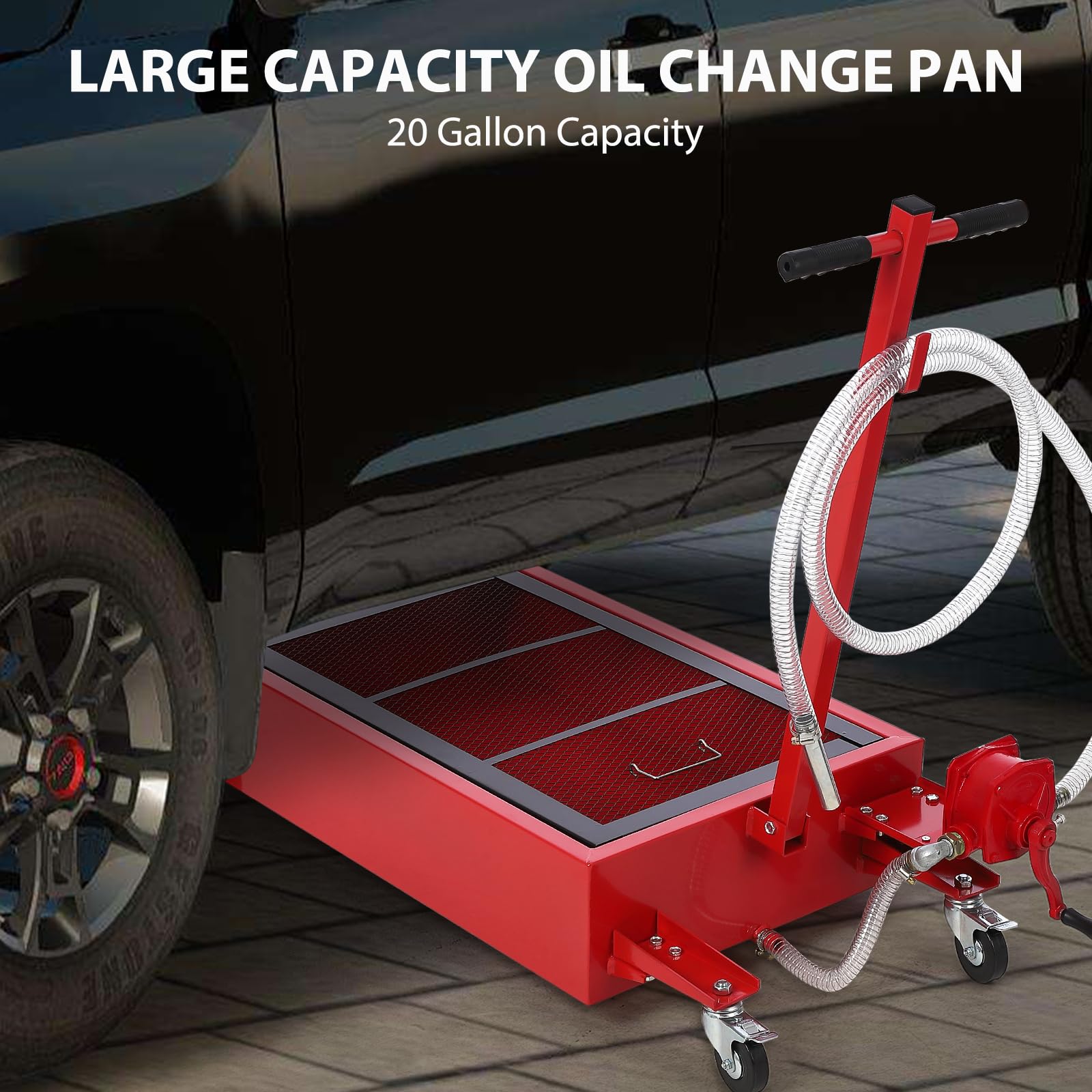 20 gallon large capacity low profile oil drain pan