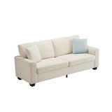 Garvee 83" Comfy Cloud Couch Oversized Loveseat Sofa For Living Room Bedroom Apartment, Removable Washable Cushion Cover, Plush Boucle Fabric, Neutral Tone