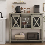 Garvee Buffet Storage Cabinet, Large, Gray - Grey
