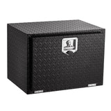 Garvee 24 Inch Aluminum Underbody Truck Box, Waterproof Truck Storage Organizer Chest For Pick Up, Rv Trailer, Durable Truck Side Tool Box With T-Handle Lock and Keys - Black