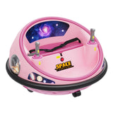 Garvee Ride - B Series: 12V Kids Electric Bumper Car with Parent Remote Control, 360° Spinning, Music, Safety Belt, Pink, Toddlers 2-3 Years - Pink