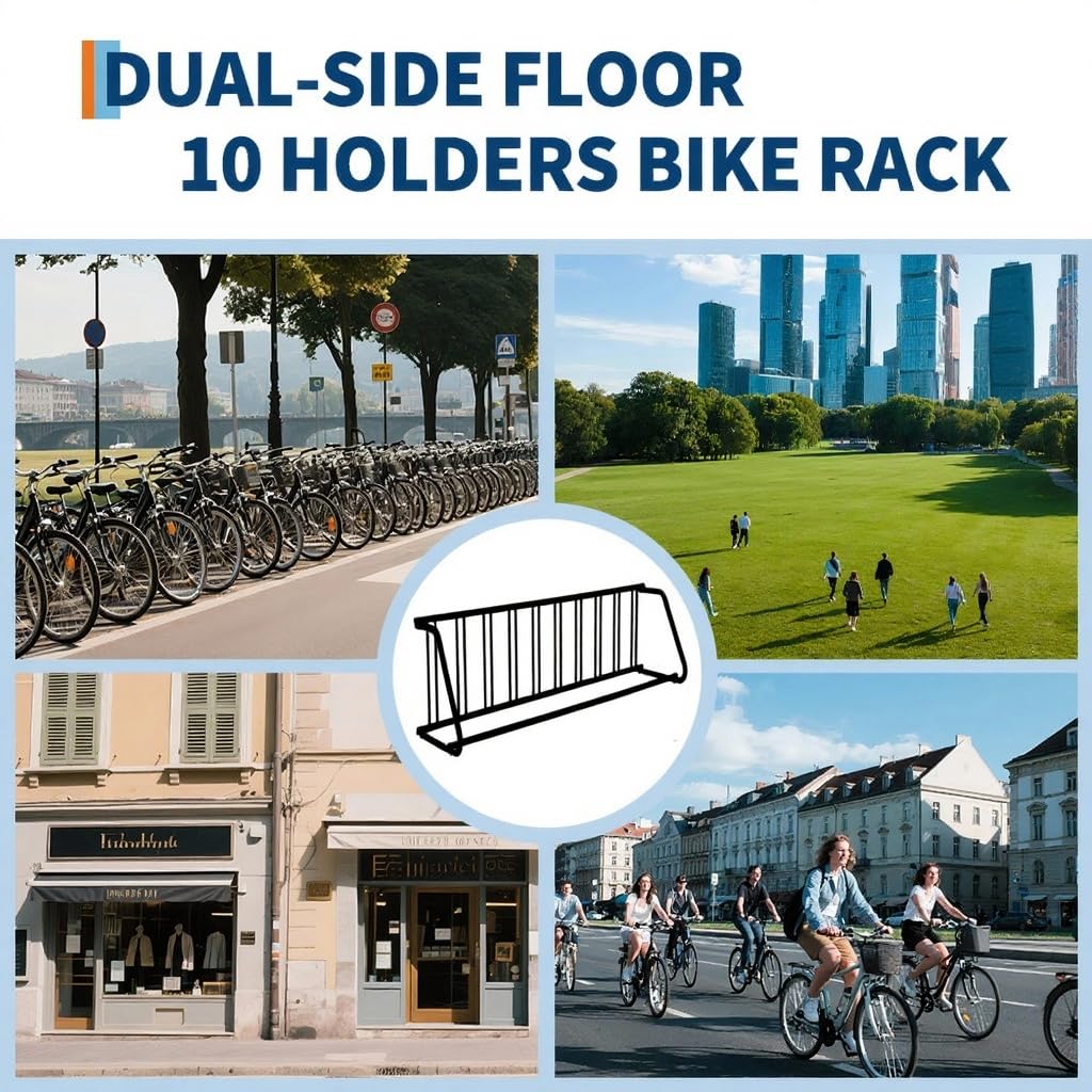 Bike rack suitable for public and commercial areas