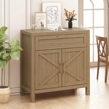 Garvee Buffet Cabinet Sideboard with Storage, 34.3' Modern Buffet Cabinet with Storage, Credenza Buffet Table with 2 Doors and Adjustable Shelf, Console Coffee Bar Cabinet for Entryway Living Room Kitchen