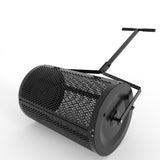 Garvee 24-Inch All-Season Lawn Spreader – Effortless Compost, Mulch & Soil Spreader with Smart-Dial Control for Homeowners & Landscapers – Heavy-Duty Galvanized Steel, Family-Friendly Design