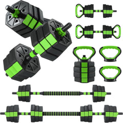 Garvee Adjustable Dumbbells 66/88Lbs 4-in-1 Weight Set with Connector Home Gym Multi-Functional Fitness Tool for Men/Women