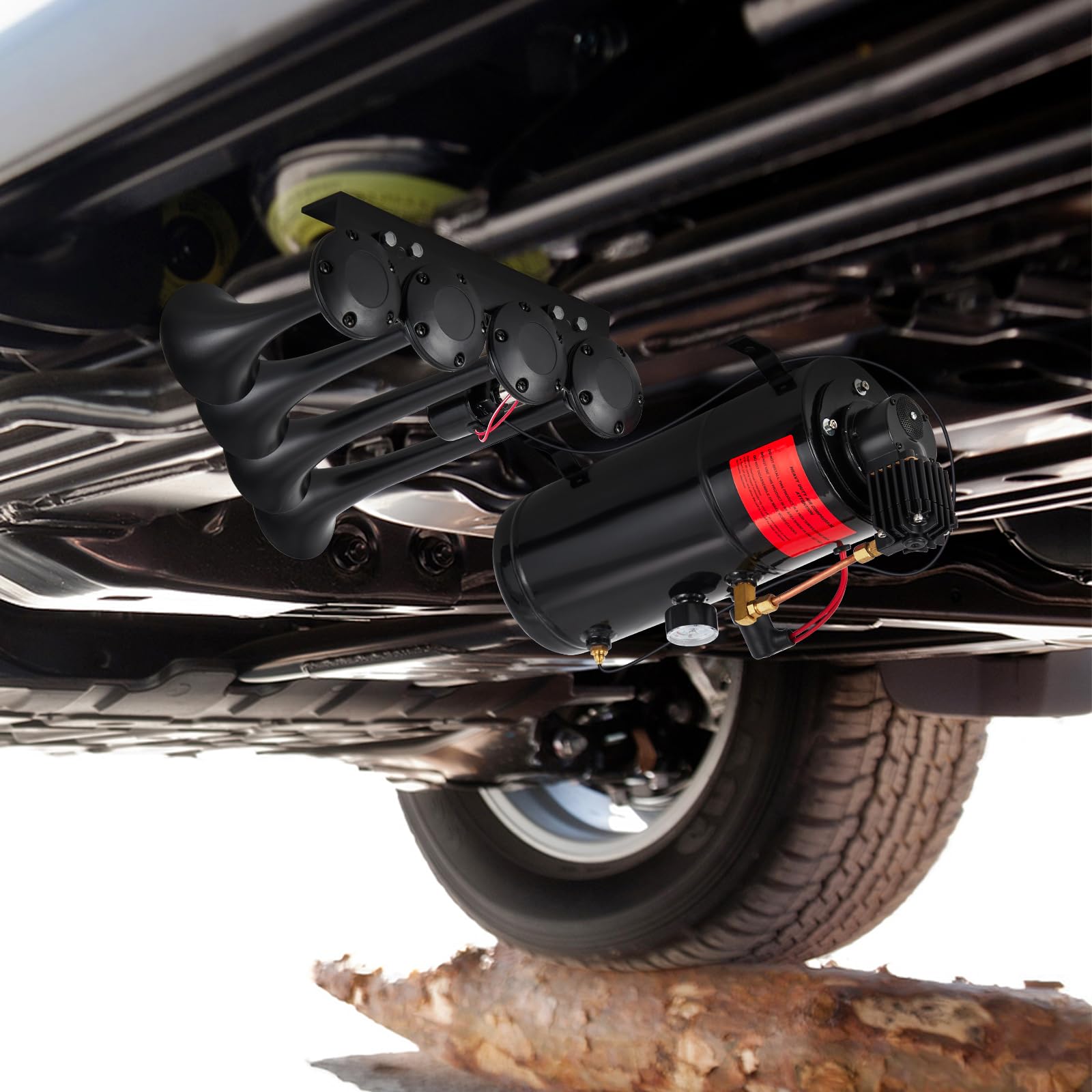 Compact under-vehicle installation for 12V cars trucks and more