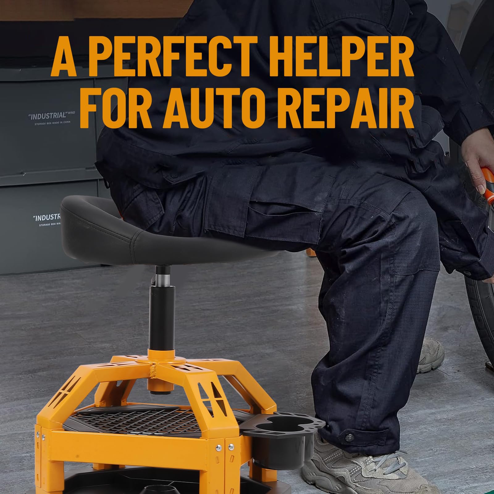 Engineered comfort and support for auto repair work