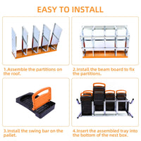 Pondoir à poules Garvee à 2 étages, 8 compartiments, en métal avec toit étanche, collecte facile des œufs, acier galvanisé durable, design spacieux