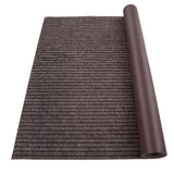 Garvee 6FT*18FT Boat Marine Carpet,Stripe Brown Marine Carpet, Indoor/Outdoor Rug, Tpr Non-Slip, Waterproof, for Patio Deck, Outdoor Use, Camping - Stripe Brown