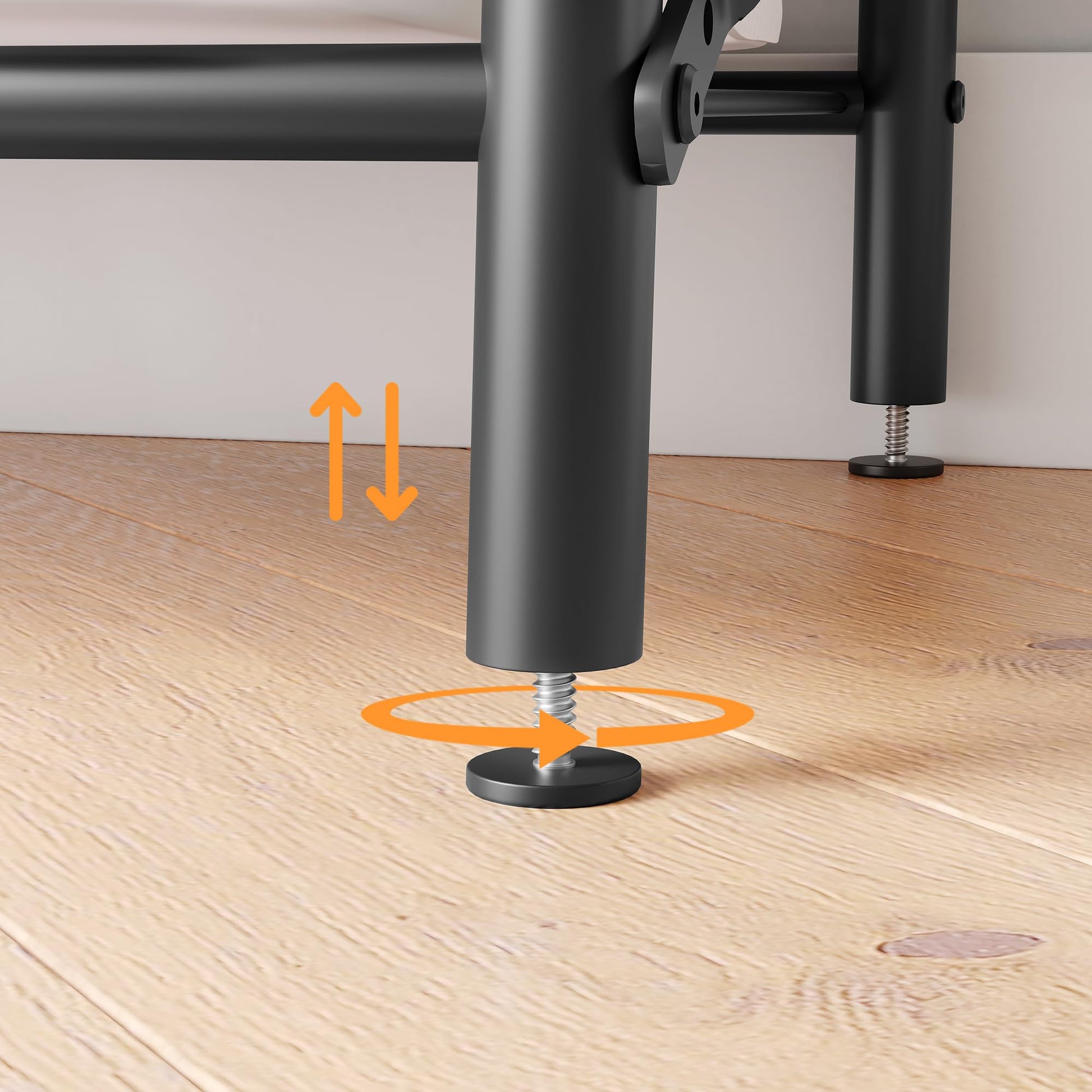 Adjustable leveling foot for stable placement