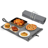 Garvee 3rd Gen Upgraded Food Warming Mat, AB Dual Zone Heating, 24x15 Inch, Grey, Portable Food Warmer for Parties Buffet - Gray