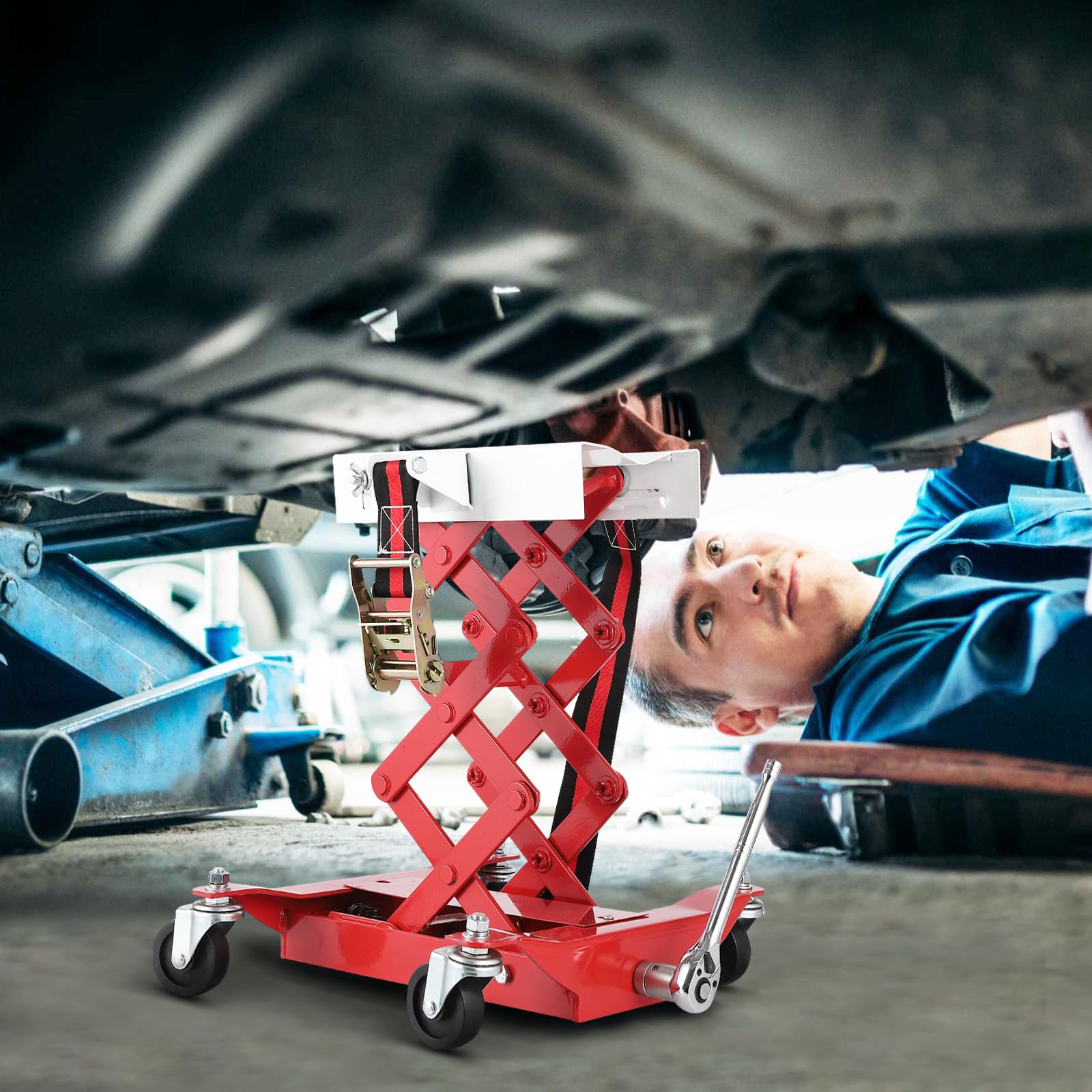 450 lb transmission support on low profile jack