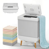 Garvee Foldable Towel Warmer Bucket 35L, Electric Towel Dryer Heater with Timer & Auto Shut Off, Compact for Bathrooms, Spas, Apartments - Led Display