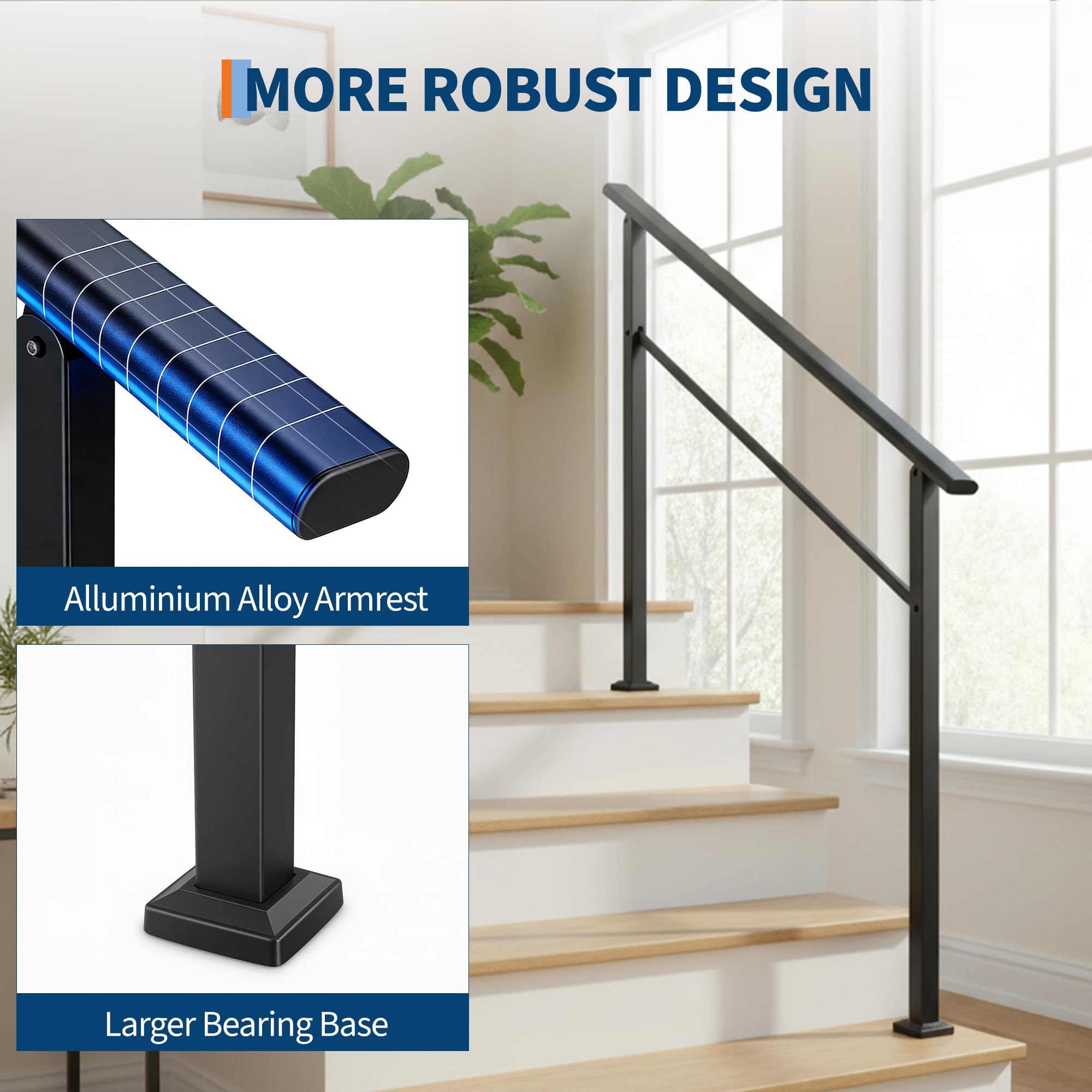 Aluminum iron handrail