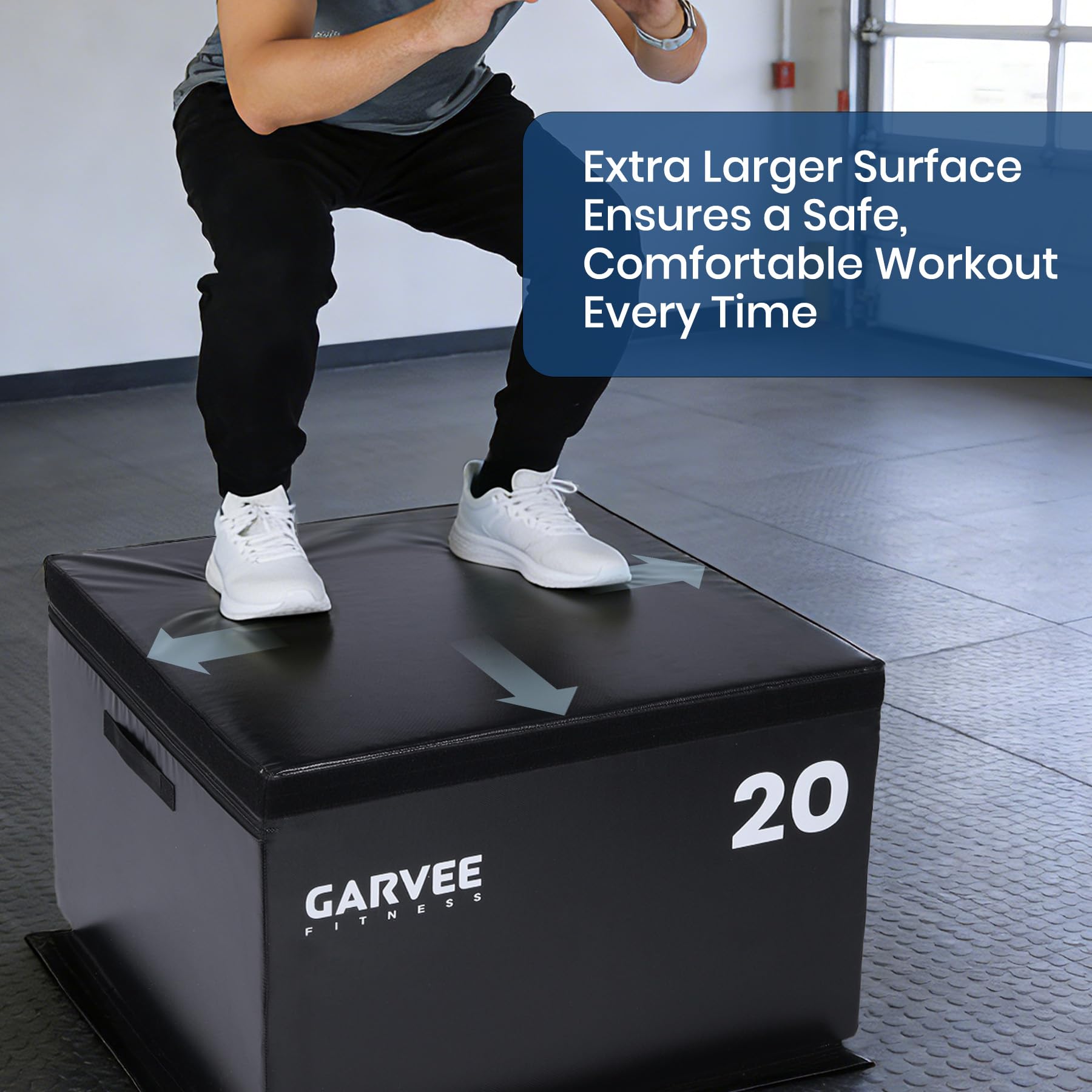 Plyo box grande surface pour des entraînements stables