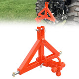Garvee Tractor 3 Point Hitch Receiver 2 in Receiver & Towing Ball Mount for Category 1 Tractors Heavy Duty Powder-Coated Stainless Steel