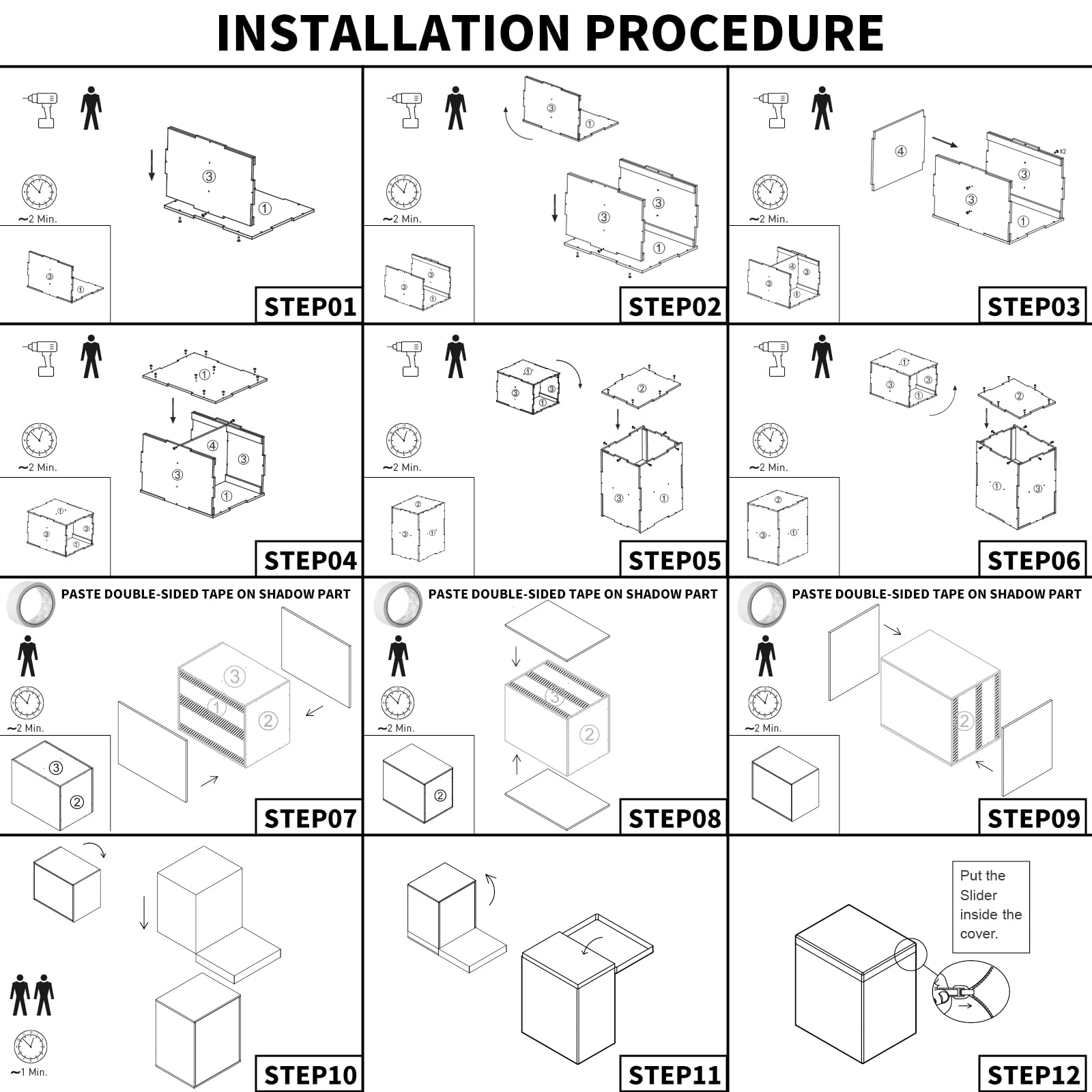 Installation steps for Garvee 3-in-1 soft plyo box