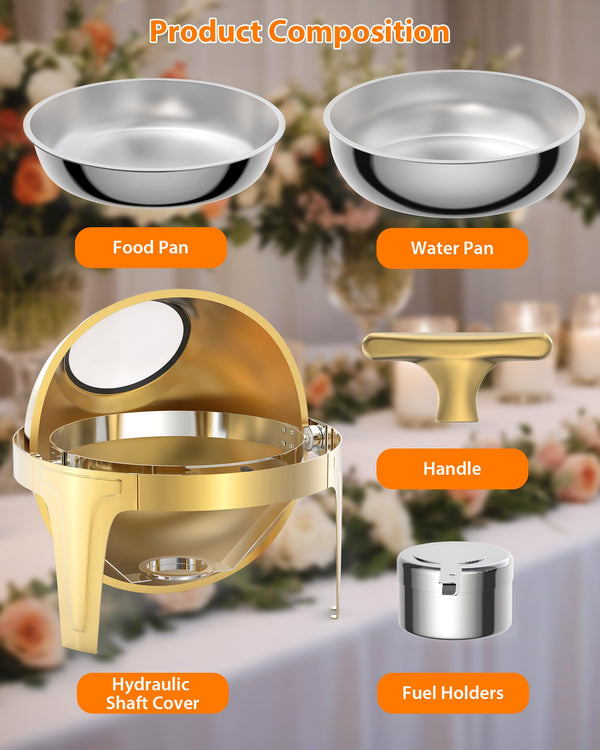 Maintain food's temperature with water pan and fuel holder