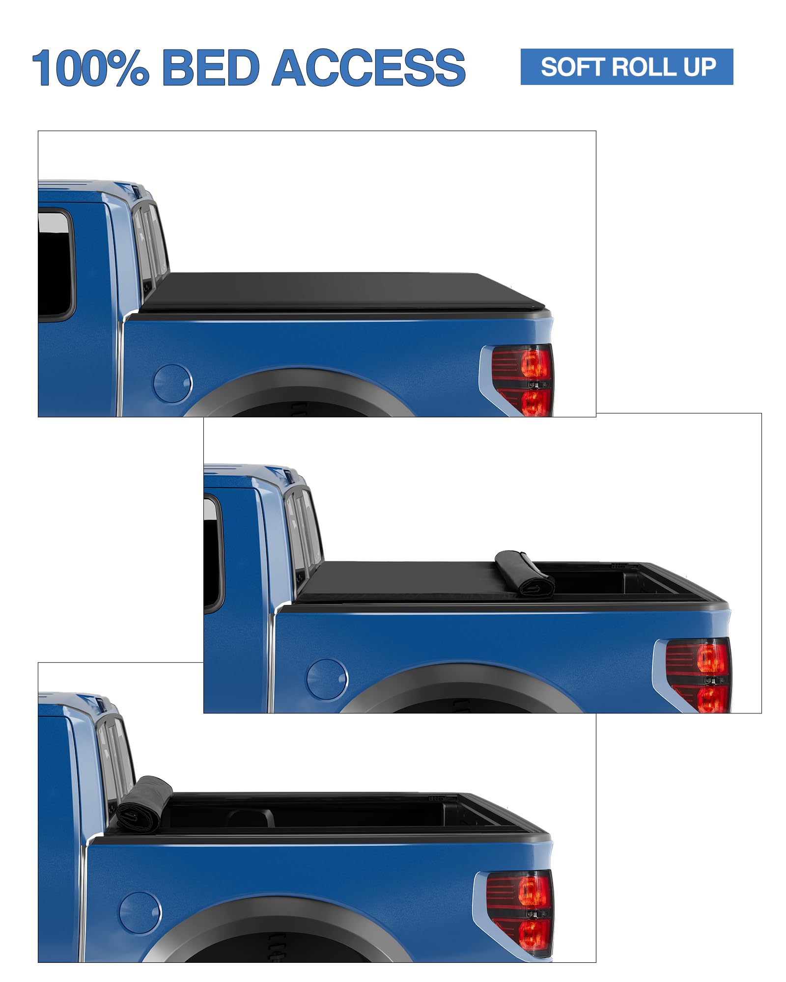 Soft roll-up design for 100% bed access