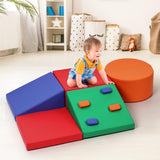 Garvee Foam Climbing Blocks for Toddlers and Preschoolers - Soft Climbing Indoor Set - Active Play Set for Climbing, Crawling, and Sliding, 5PCS - Color 3
