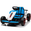 Garvee Go Kart for Kids Age 6+,24V Drift Kart with 2X200W Strong Motor, 7AH Big Battery, Electric Pedals, Electric Go Kart Outdoor Race Toy - Blue