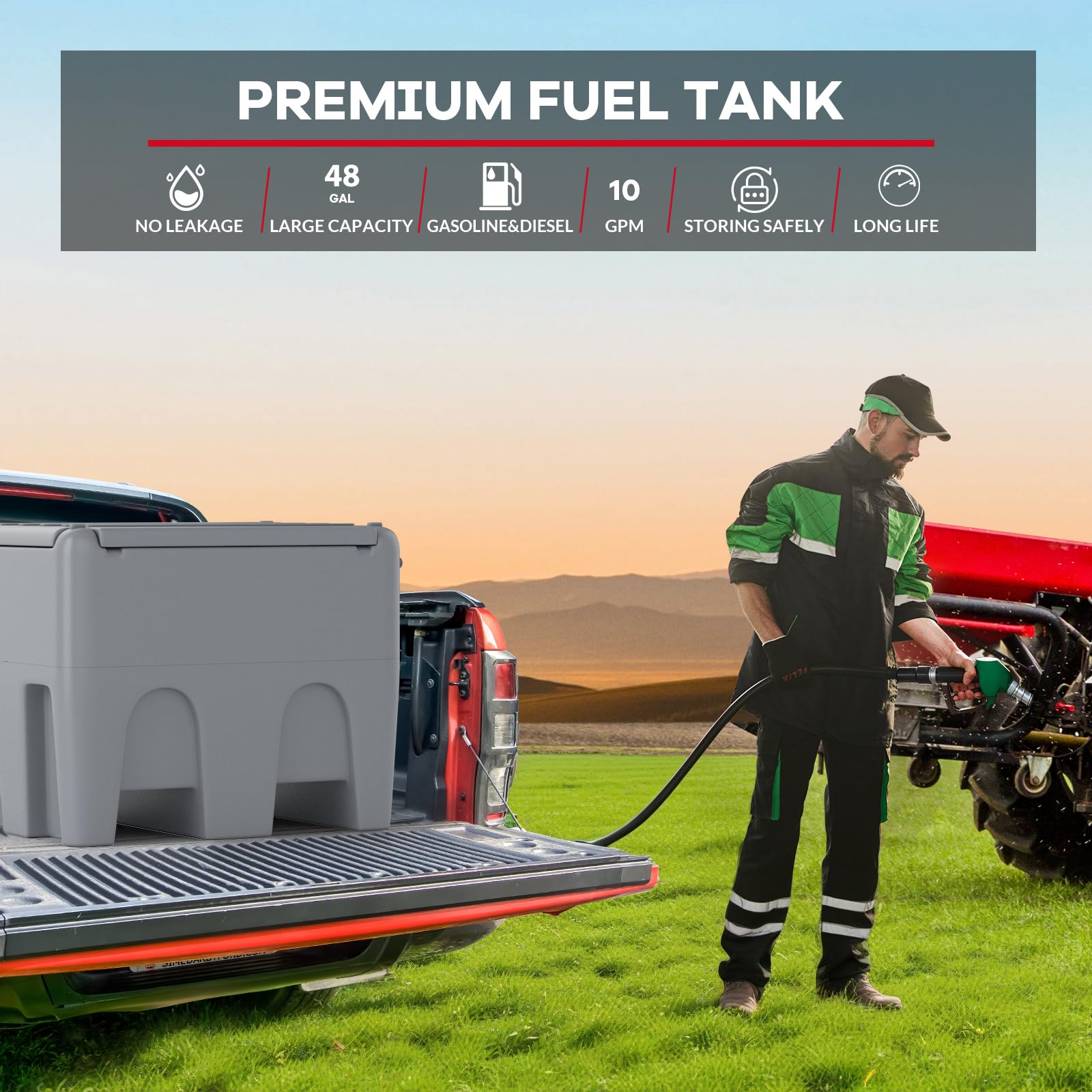 48 gallon portable fuel tank storage