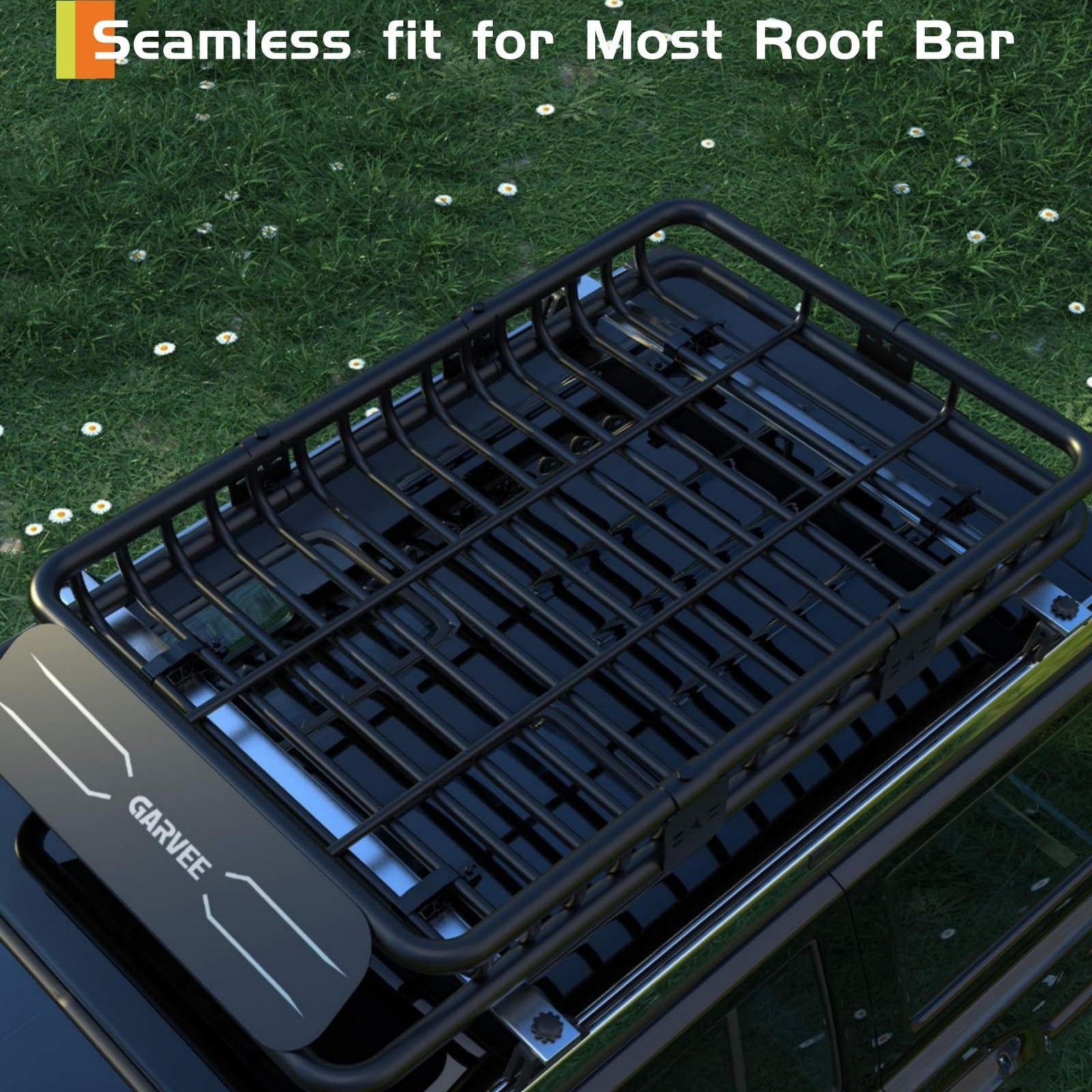 GARVEE roof basket steel rails and cargo support bars