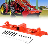 Garvee Tractor Bucket Grab Hooks Heavy Duty Bolt On 2" Receiver Compatible with Multiple Models Orange