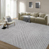 Garvee 8x10 Area Rug for Living Room Washable Rug Non Slip Large Bedroom Rug Stain Resistant Dining Room Throw Contemporary Accent Carpet Ultra Soft Modern for Home Decor Office, Grey
