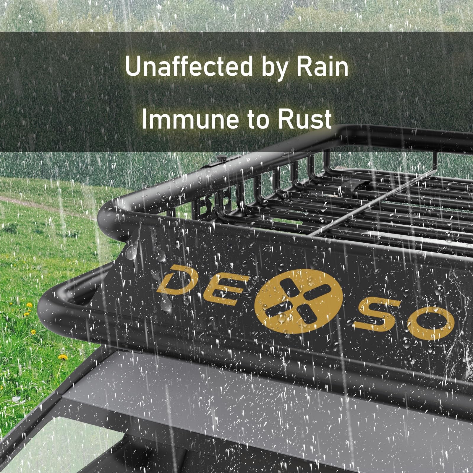 Garvee roof rack basket rain resistant coated finish