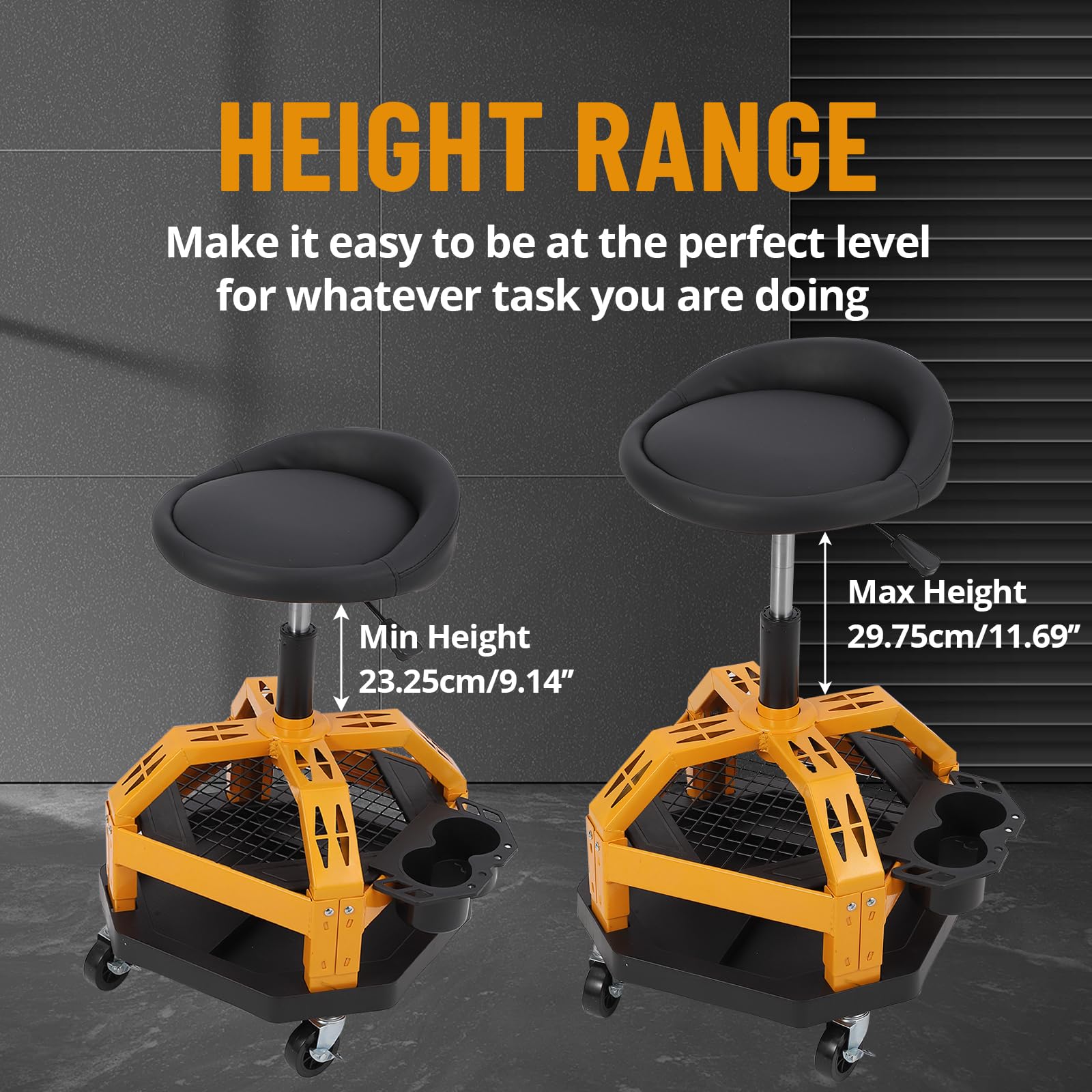 Adjustable height range for different tasks