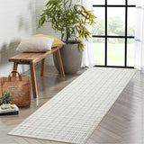 Garvee Area Rug 2x6 Modern Runner Rug Washable Geometric Hallway Runner Indoor Soft Low Pile Anti-Slip Antique - Grey