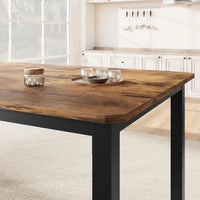 Garvee 78.7" Long Kitchen Table, Industrial Dining Table For 6~8 People, Wood Dining Table, Rectangle Dining Room Table For Dinner Or Meetings