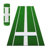 Garvee 10 x 3 ft Softball Pitching Mat with EVA Base and Denser Anti-Fade Turf for Outdoor and Indoor Use Green - Green