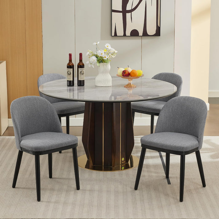 Mid-century modern vintage-meets-modern look Garvee blue dining chair