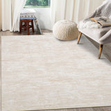 Garvee Washable Area Rug 5x7 Modern Farmhouse Living Room Rug Non Slip Soft Thin Pile Beige - Beige